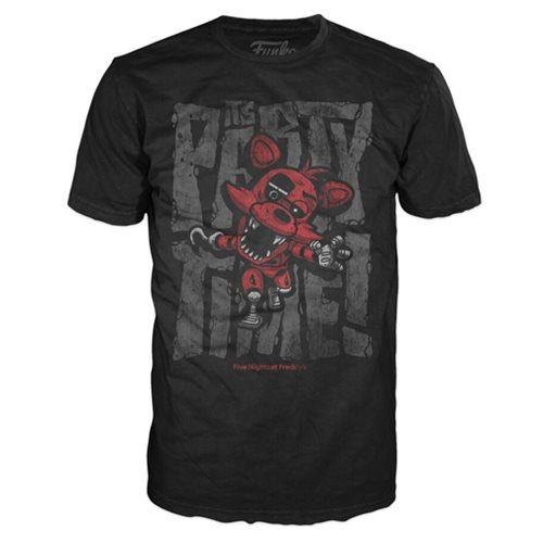 Five Nights at Freddy's Foxy Party Time Black T-Shirt